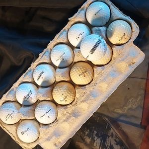 13 asst. golf balls